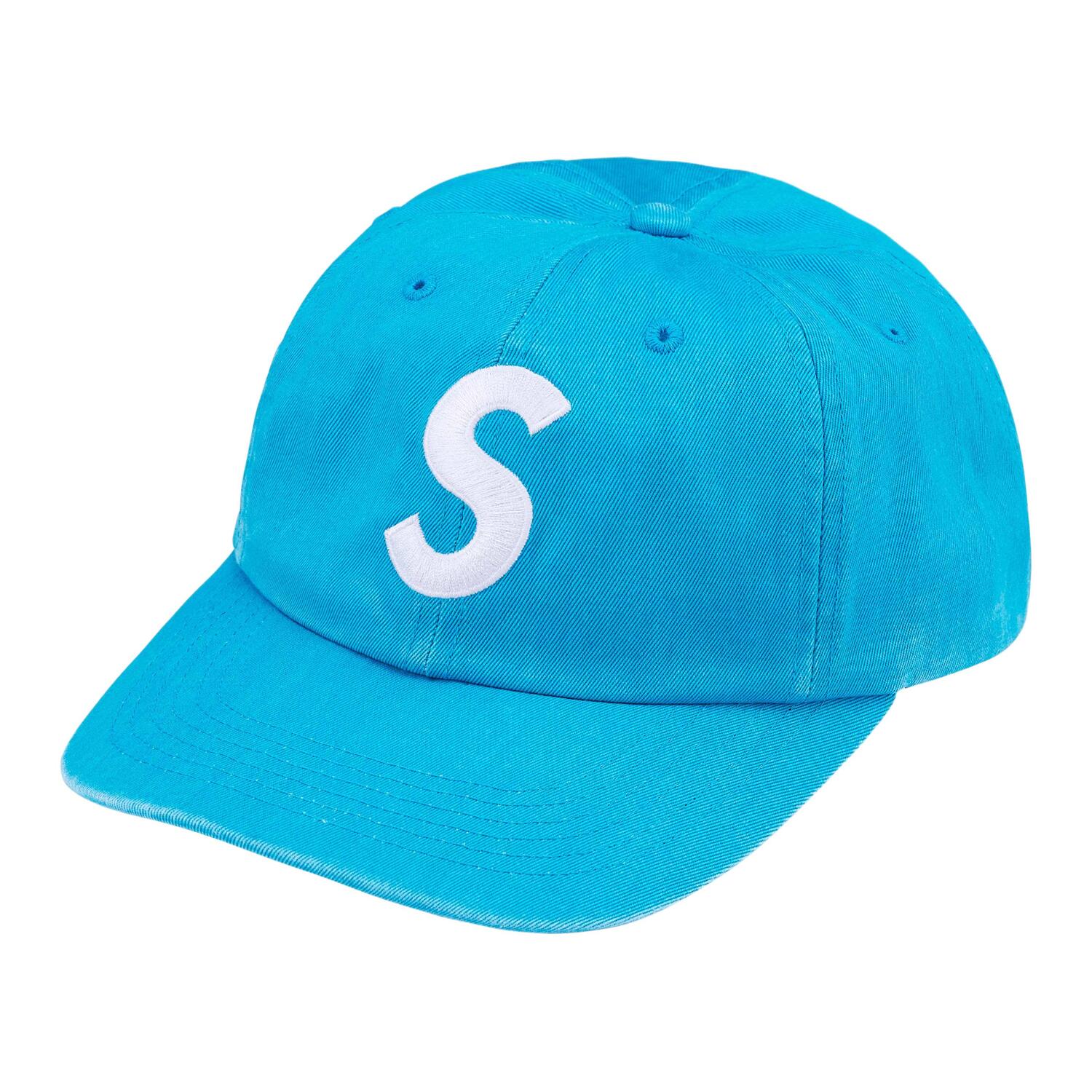 

Supreme Шестипанельная кепка с пигментным покрытием и логотипом S, Blue