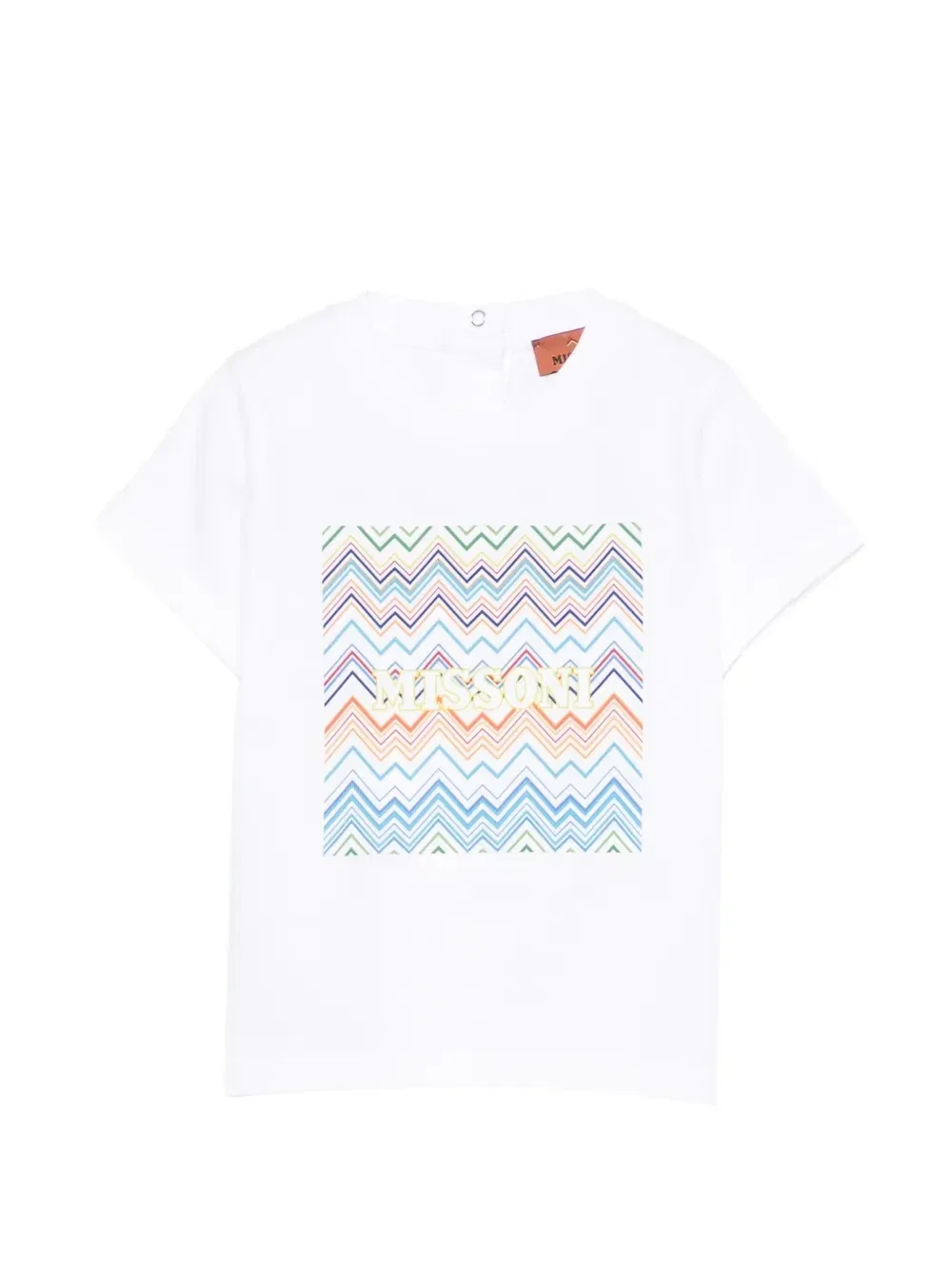 Футболка с узором зигзаг Missoni Kids, белый
