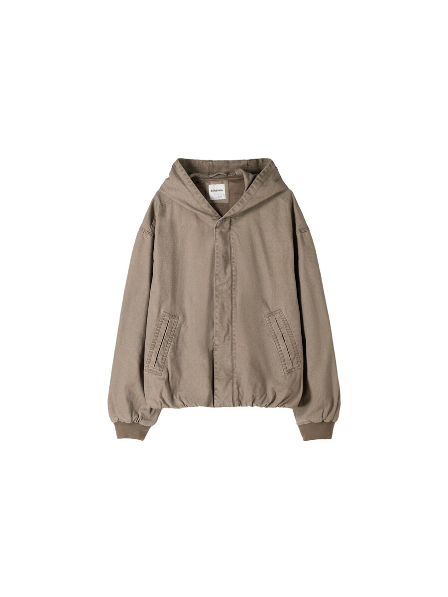 

Всесезонная куртка Bershka Between-Season Jacket, темно-бежевый
