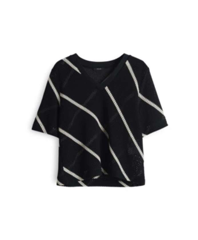 

Разноцветная женская толстовка, классический крой. Opus, черный