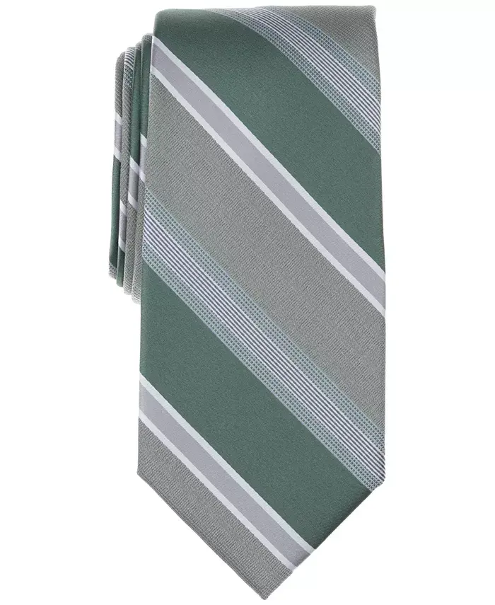 

Галстук Perry Ellis Men's Korrine Stripe Perry Ellis Portfolio, зеленый