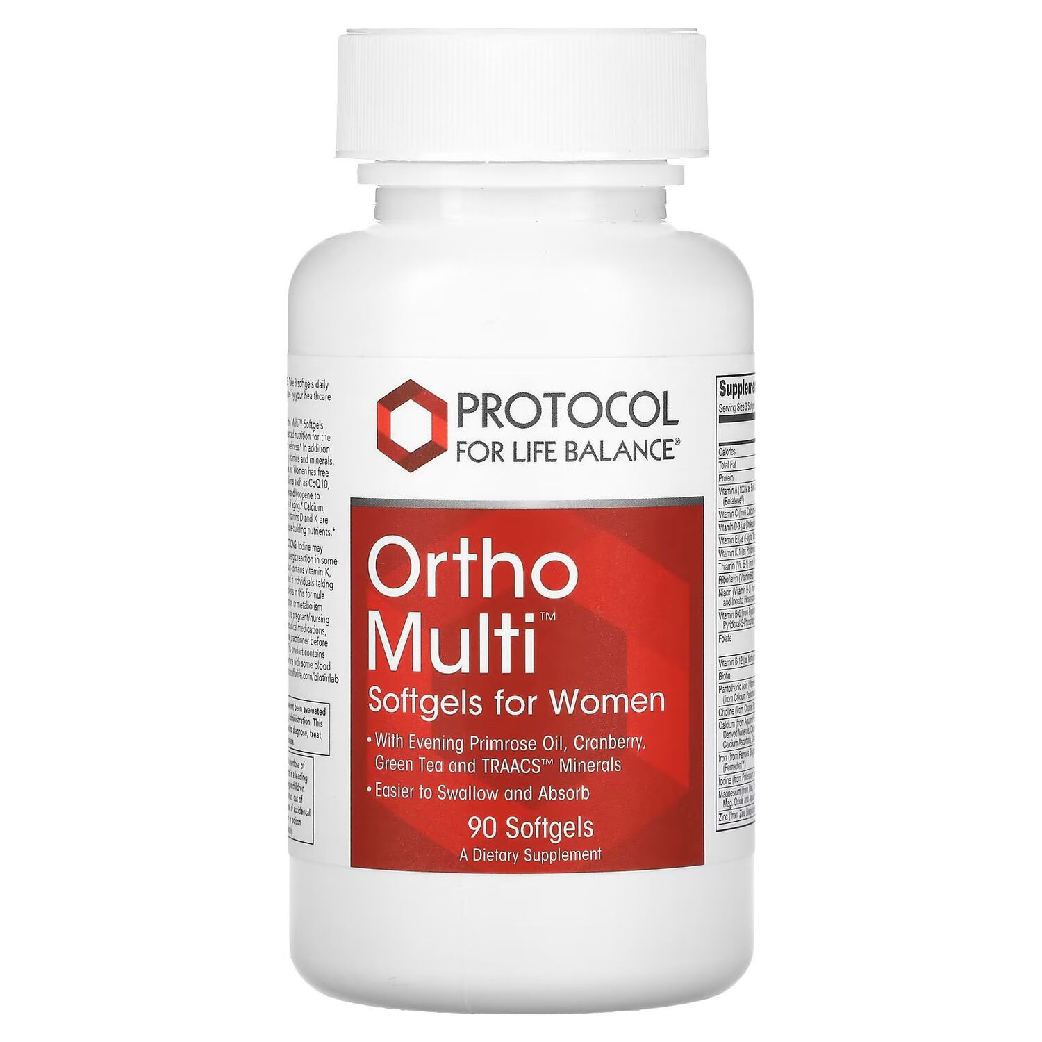 

Ortho Multi для женщин, 90 мягких таблеток Protocol For Life Balance