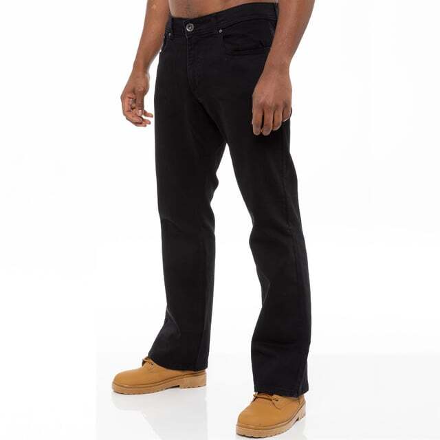 

Мужские джинсы из эластичного денима Bootcut Enzo, черный