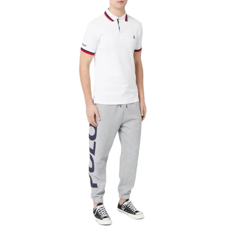 Поло мужское белое Polo Ralph Lauren — фото 4