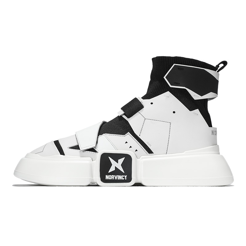 

Кроссовки для скейтбординга Unisex NORVINCY, черный белый