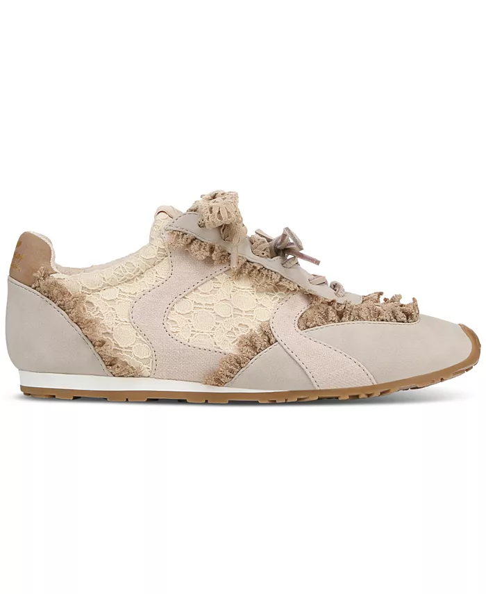 Nash Кроссовки на шнуровке с кружевными рюшами Circus NY by Sam Edelman, коричневый/бежевый — фото 2