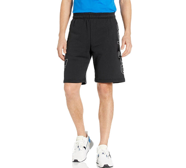Шорты originals large logo printing sports shorts black Adidas, черный — фото 3