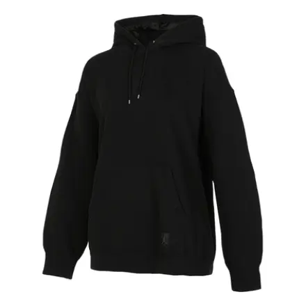 

Толстовка (WMNS) Air Jordan Flight Fleece Pullover Hoodie 'Black', черный