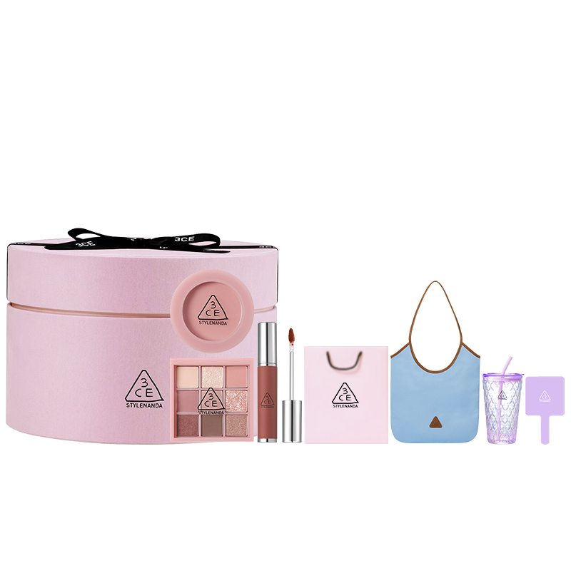 

Набор для макияжа Full Of Love: легко растушевывается, натуральный цвет 3CE, smoke розовый plate+smoke розовый+коричневыйie