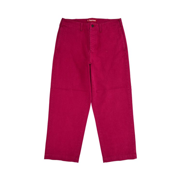 

Брюки Supreme Washed Herringbone Chino Pant, Plum