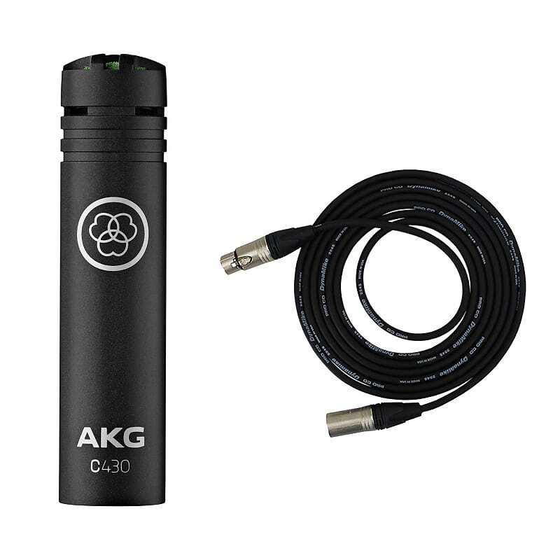

Конденсаторный микрофон AKG C430 Miniature Condenser Microphone w/ Pro Co EXMN-15 XLR Cable Bundle