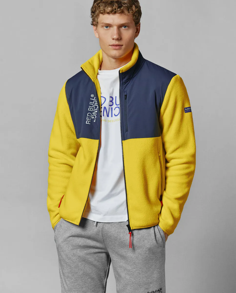 

Мужская гибридная куртка с высоким воротником Red Bull Racing Color Block Pepe Jeans, желтый