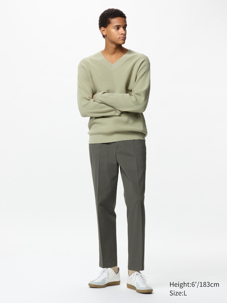 

Брюки до щиколотки Uniqlo, цвет 57 зеленый зеленый
