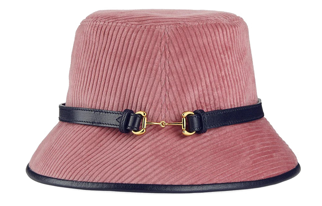 GUCCI Кордовая шляпа-ведро с подковой, Pink — фото 4