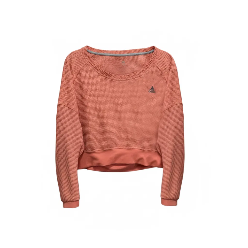 Свитшот женский Pink с круглым вырезом, средней посадки Adidas