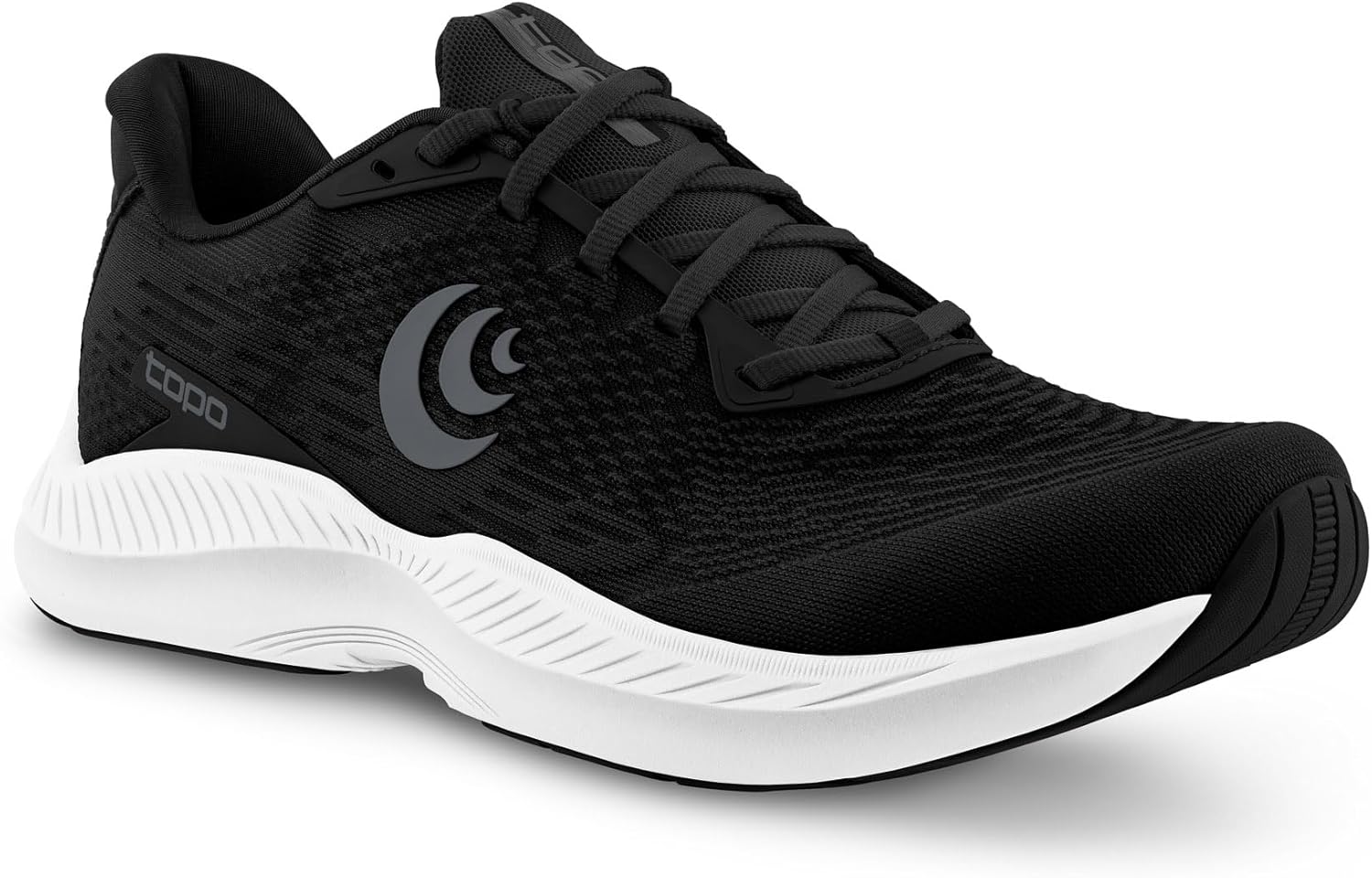 Мужские кроссовки Topo Athletic FLI-Lyte 5 с удобной амортизацией, прочные, с перепадом подошвы 3 мм, для бега по дороге, белый/черный — фото 2