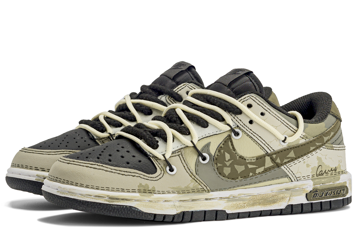 

Мужские кроссовки для скейтбординга Nike Dunk Low, Olive