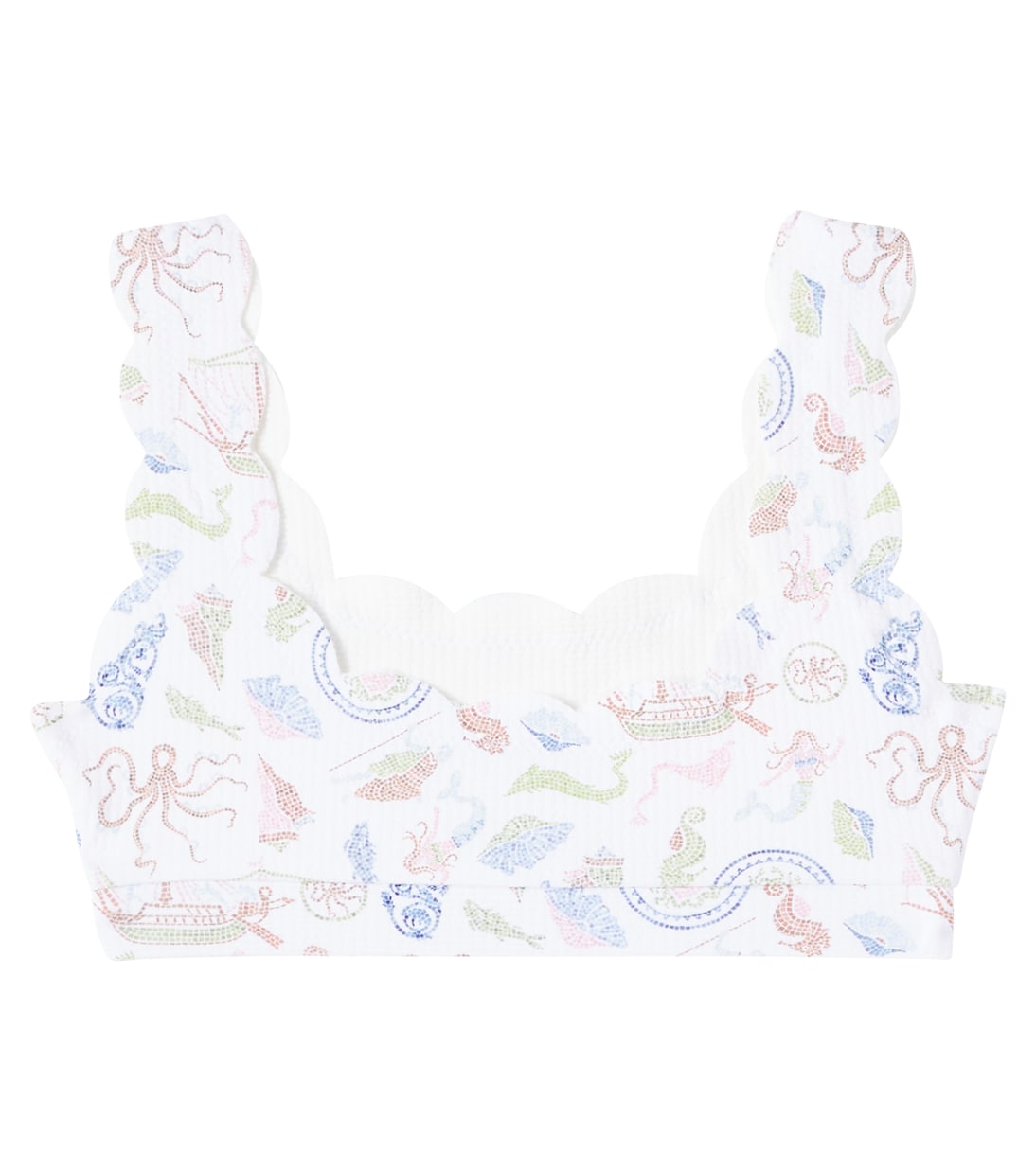 Бикини-топ Bumby Palm Springs с фигурным краем Marysia Bumby, Cameo Print 1 — фото 4