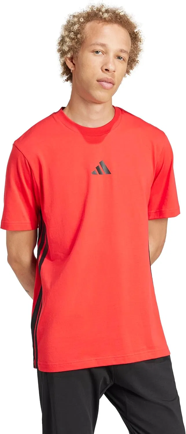 Футболка мужская Adidas Pure Ruby/Black — фото 4