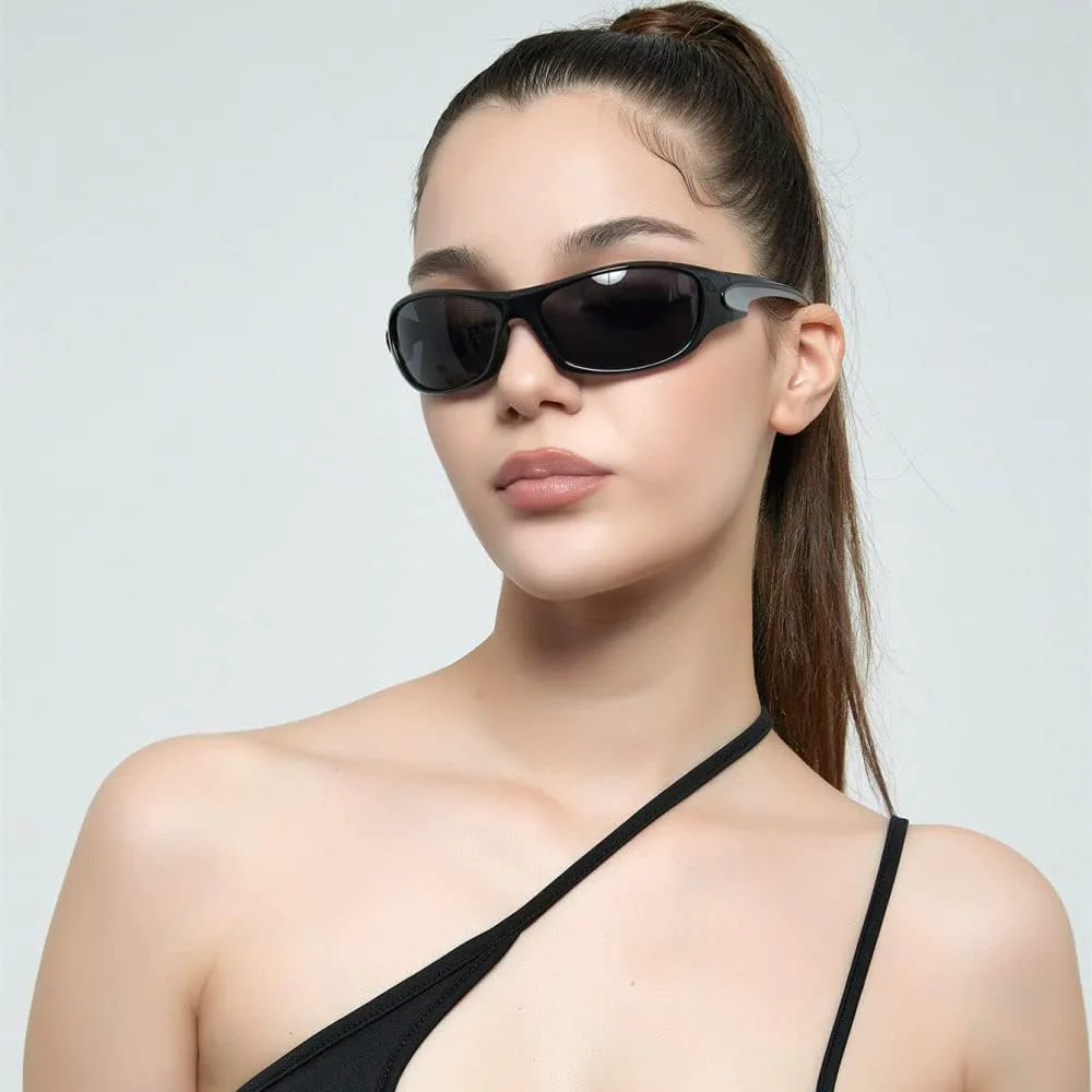 

MUTYNE Модные спортивные солнцезащитные очки из смолы для женщин и мужчин, роскошные дизайнерские очки в стиле стимпанк, готические очки для активного отдыха, D06