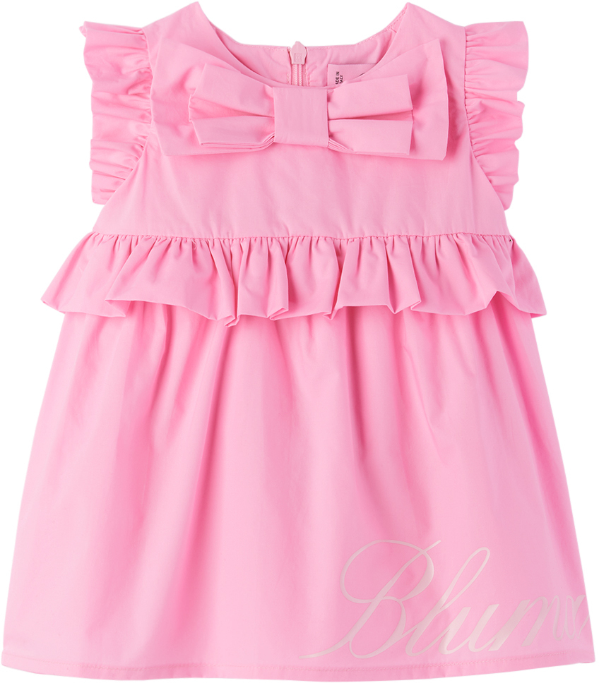

Детское розовое платье с рюшами Miss Blumarine, цвет Pink aurora, Розовый, Детское розовое платье с рюшами Miss Blumarine, цвет Pink aurora
