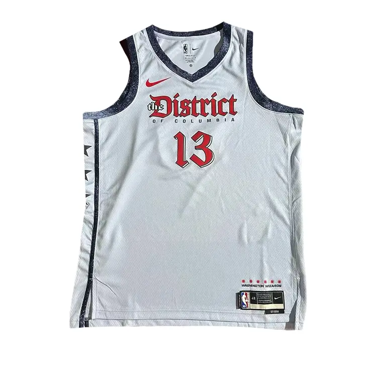 

Баскетбольная майка NBA мужская Nike, серо-белый