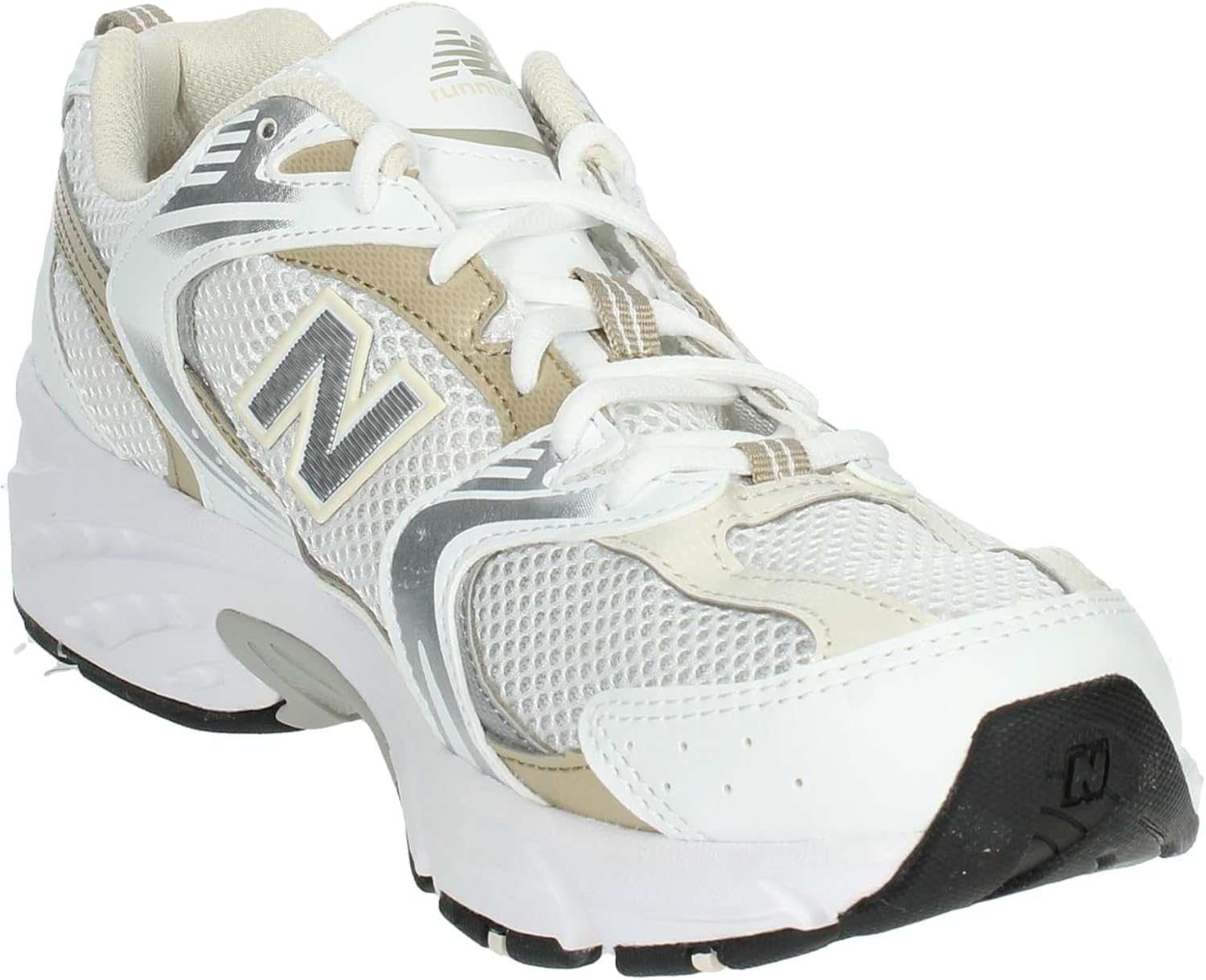 Кроссовки New Balance мужские/женские Оксфорды, White/Beige — фото 2