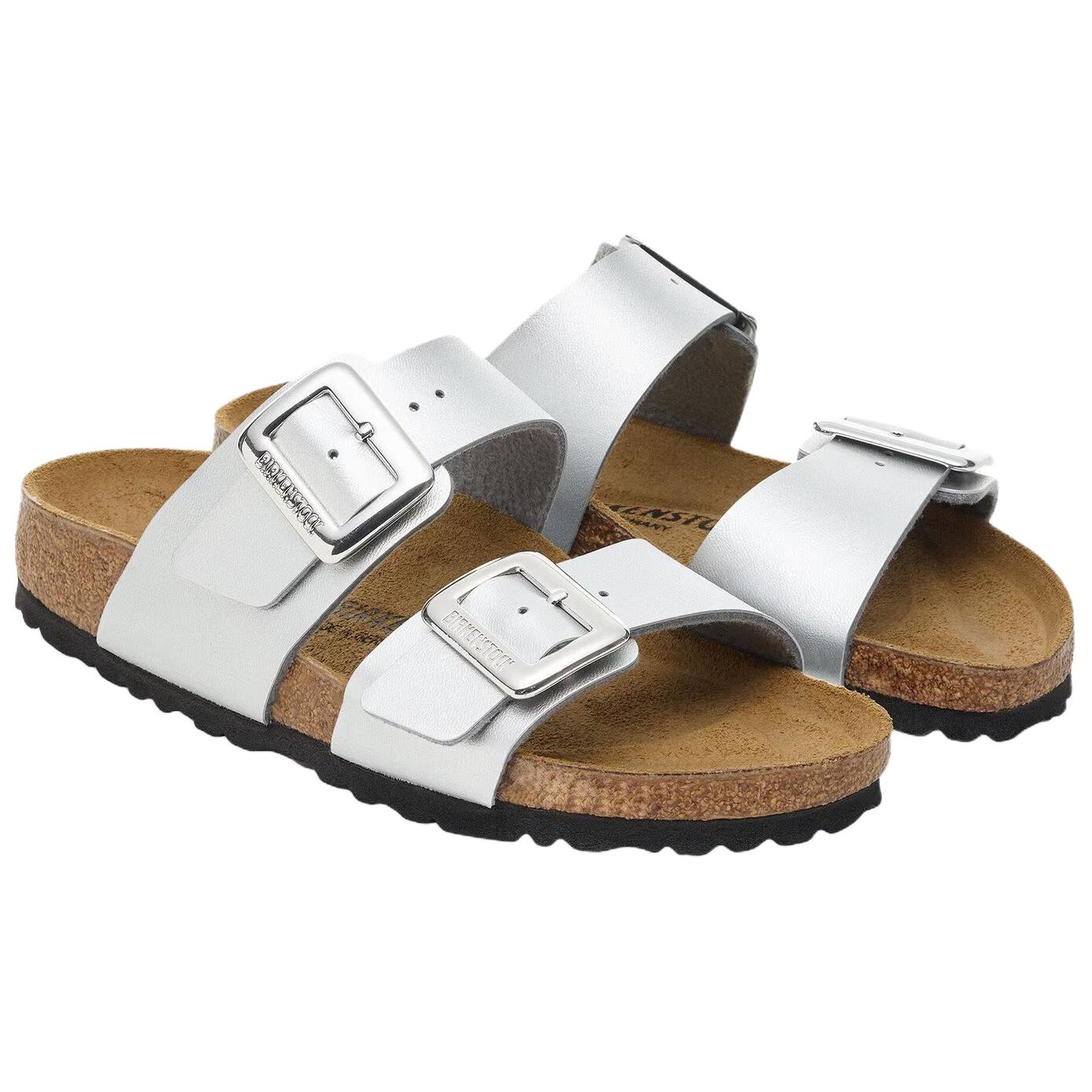 Birkenstock Сиднейские EVA шлепанцы для женщин серебристые узкие, цвет Silver — фото 3