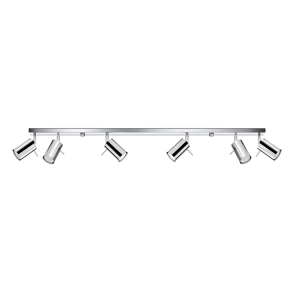 

Потолочный светильник RING 6L хром 6xGU10 40W сталь 16x6x118см Sollux Lighting