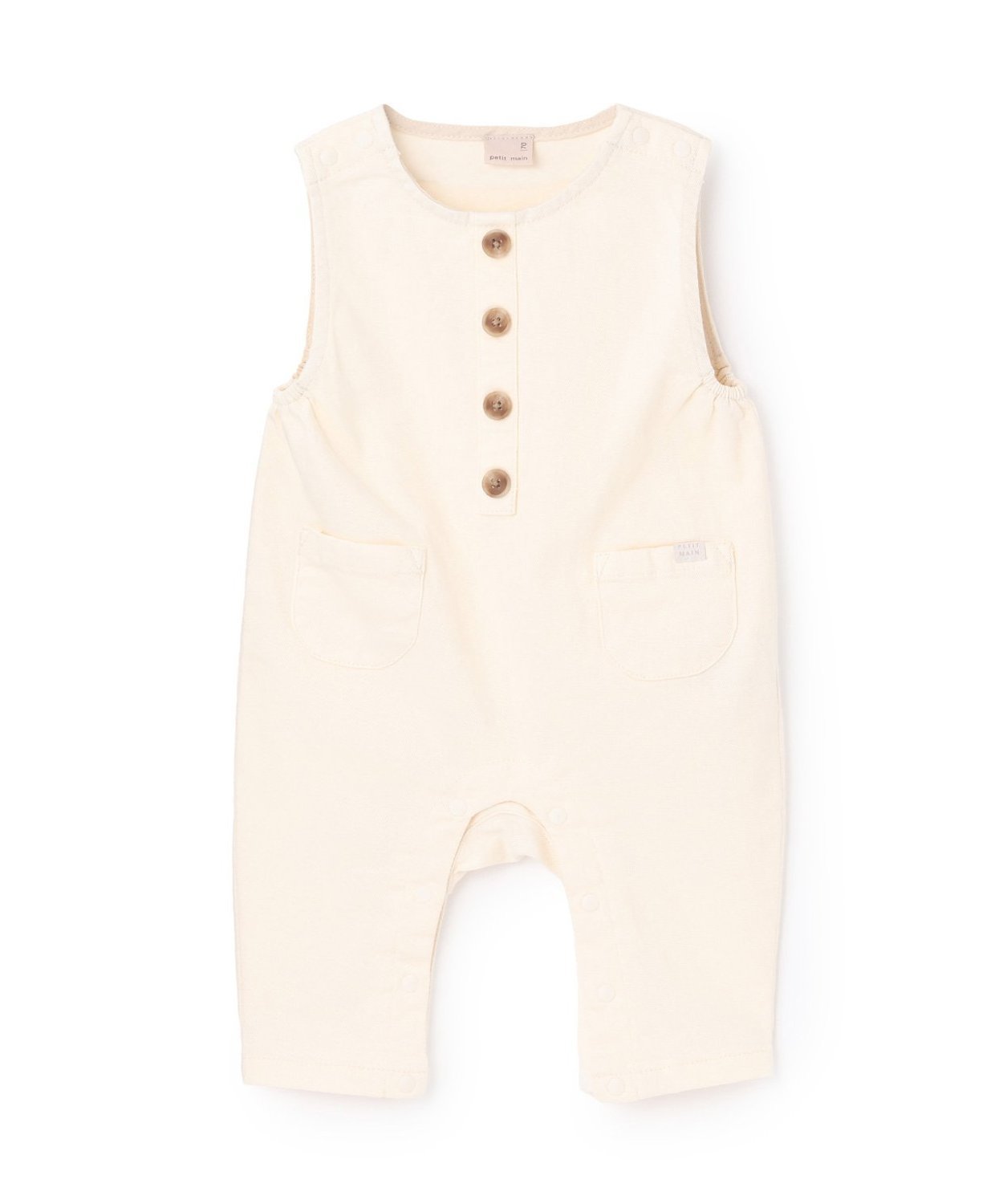 Джинсовый комбинезон Petit Main, ivory