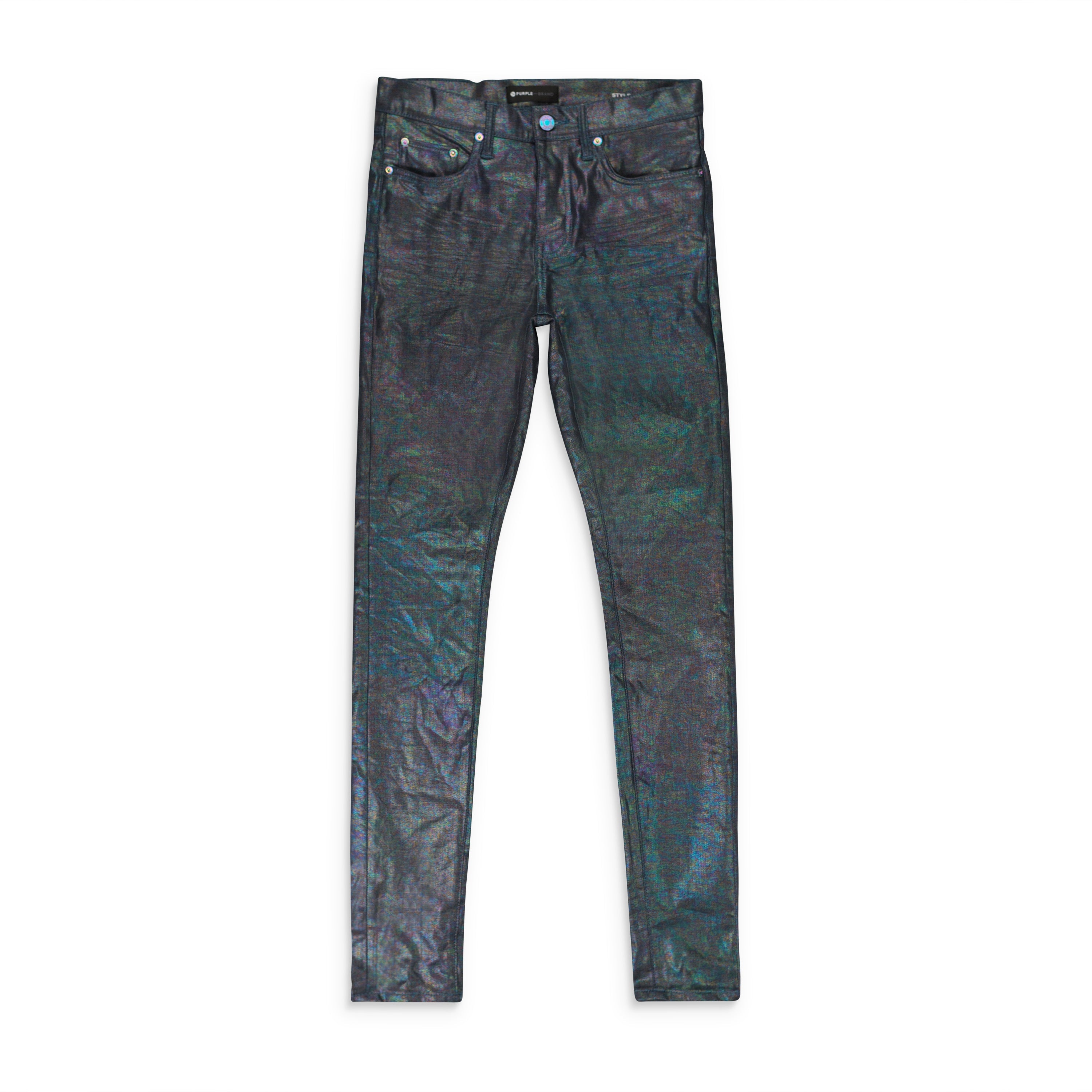

УЗКИЕ ДЖИНСЫ RAW PRISM Индиго Purple Brand