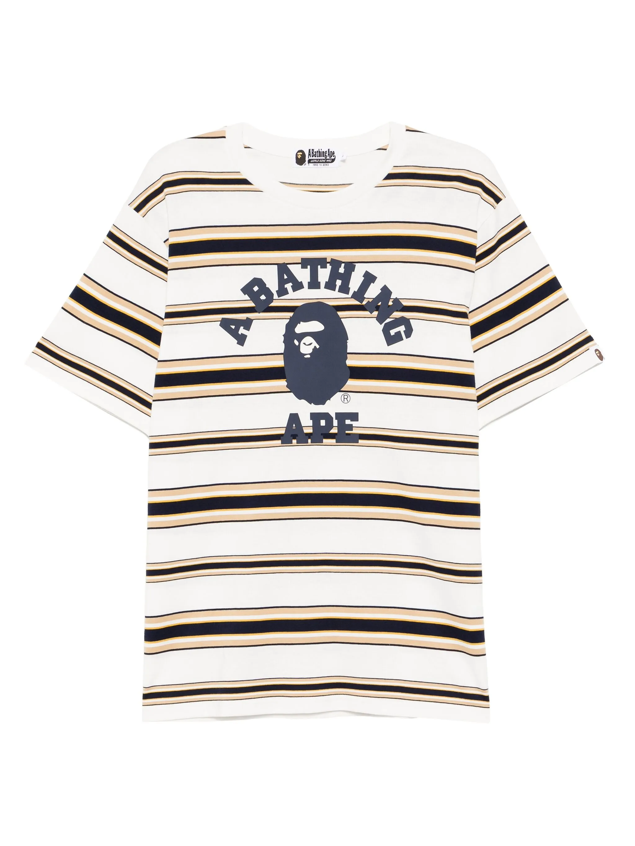 

Футболка в полоску A Bathing Ape, белый