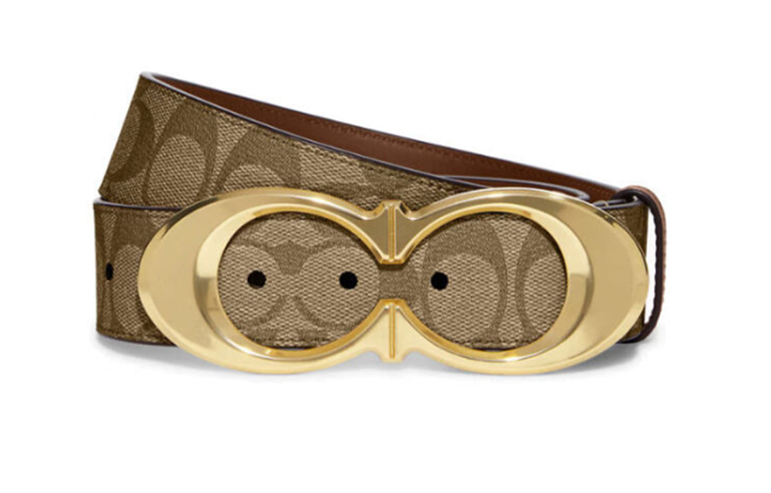 

Женский кожаный ремень COACH, Brown