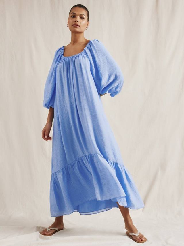 

Объемное платье макси с ярусами Albaray, Blue