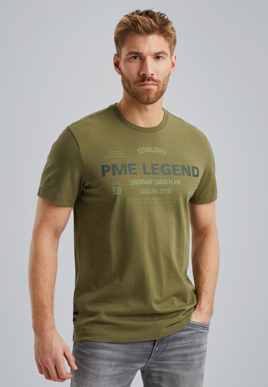 

Футболка с принтом T-SHIRT PME Legend, зеленый