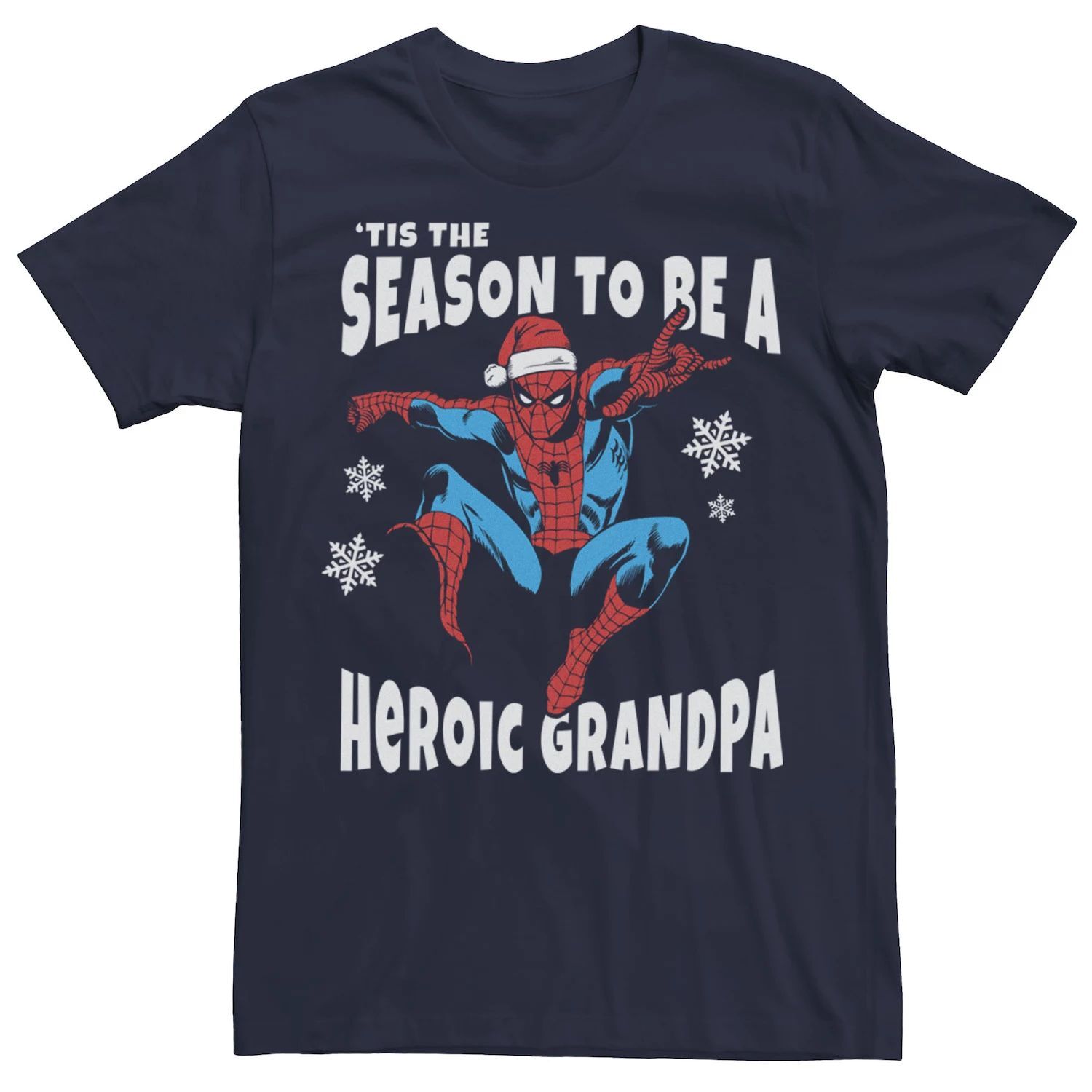 

Мужская футболка Marvel Spider-Man Season To Heroic Grandpa Tee