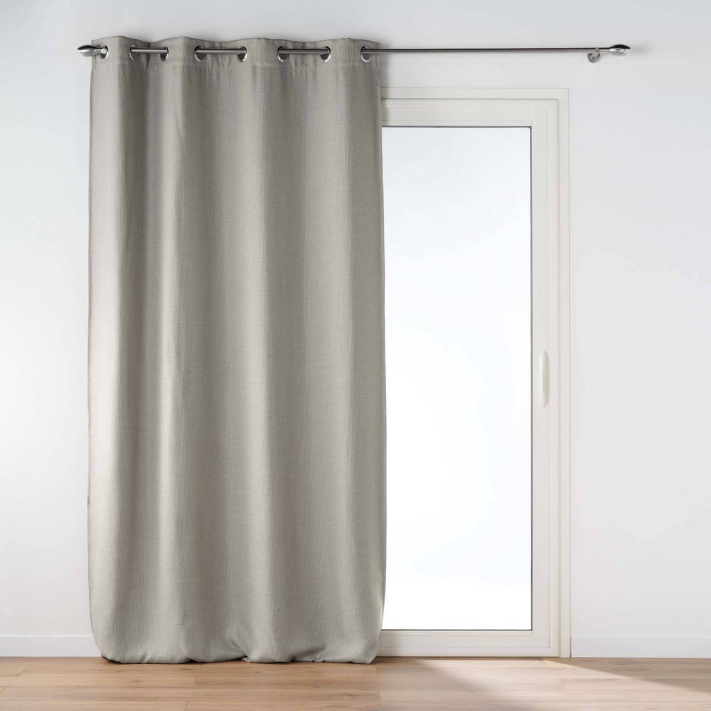 

ЧЕРНАЯ плотная штора с люверсами, 135 х 240 см Douceur d'interieur