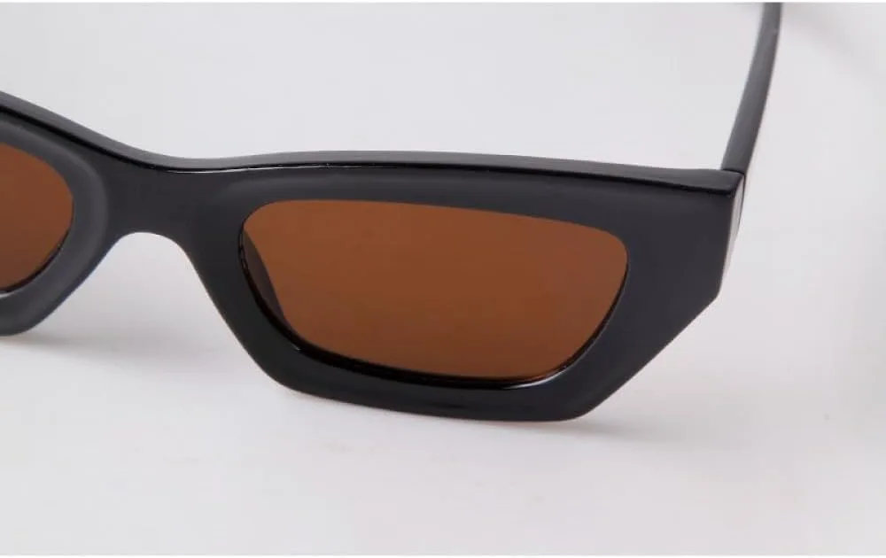 

Модные винтажные солнцезащитные очки в маленькой квадратной оправе для женщин и мужчин с защитой от УФ-излучения UV400, летние солнцезащитные очки UV400 UOVSAW, C6