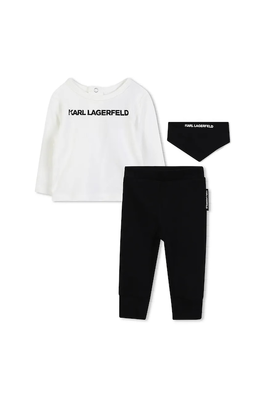 

Комплект из 3 хлопковых детских вещей Karl Lagerfeld, черный