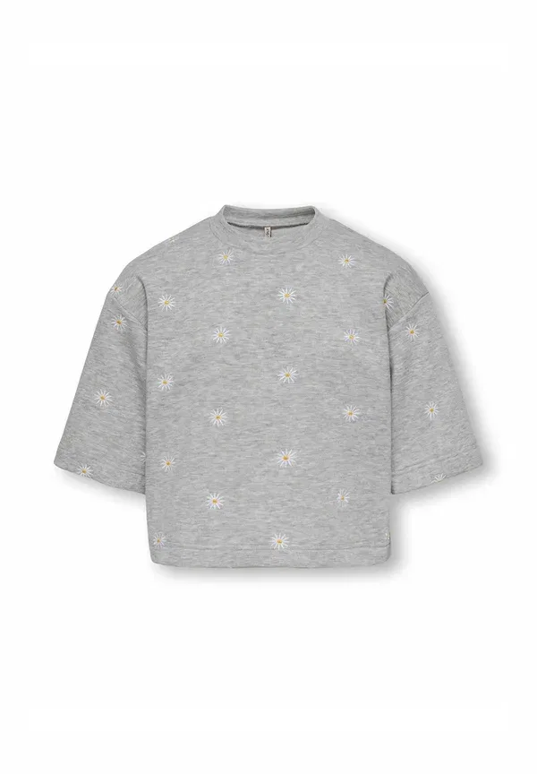 Свитшот Only Girls, light grey melange, светло-серый меланж