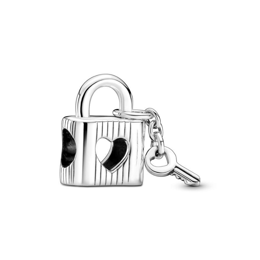 

Шарм Padlock & Heart Key Pandora, стерлинговое серебро