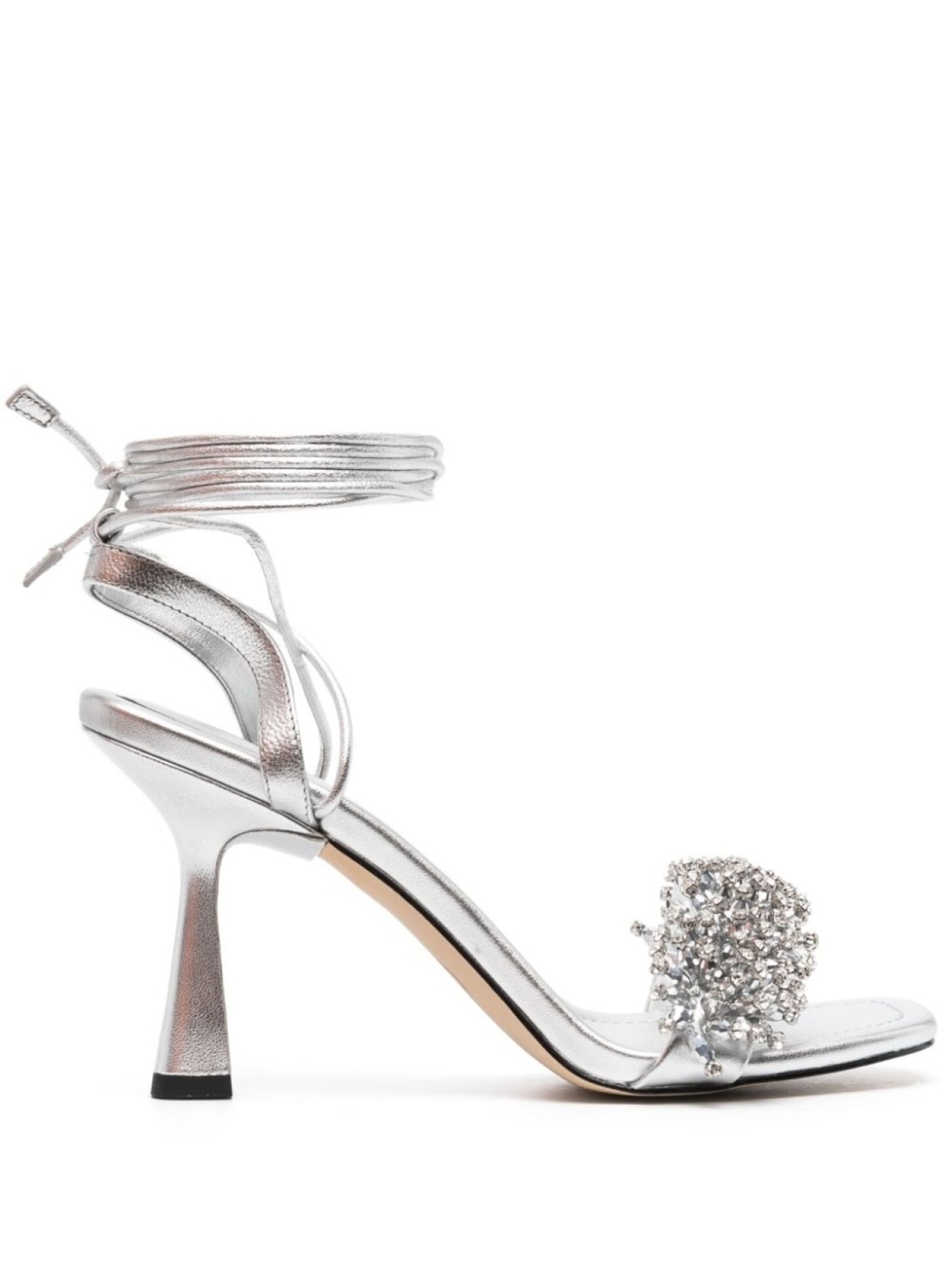

Michael Michael Kors босоножки Lucia 89 с кристаллами, серебряный