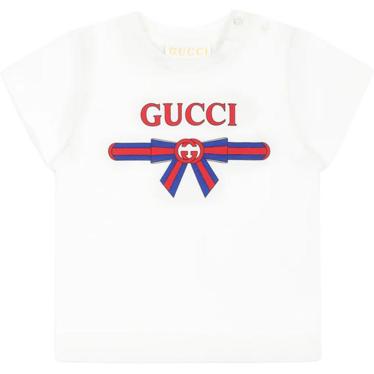 

GUCCI Футболка белая для младенцев и малышей