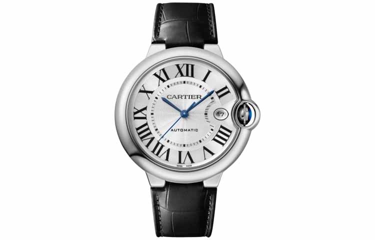 

Cartier Часы Men's Blue Balloon Collection Watch, Silver Dial