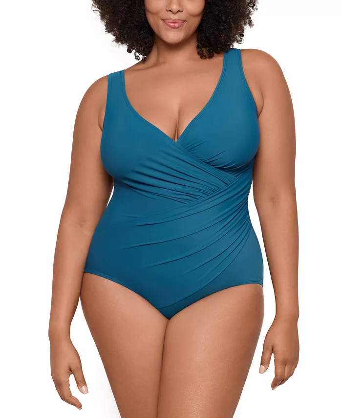 

Женский слитный купальник Oceanus Tummy Control Plus Must Haves Miraclesuit, синий