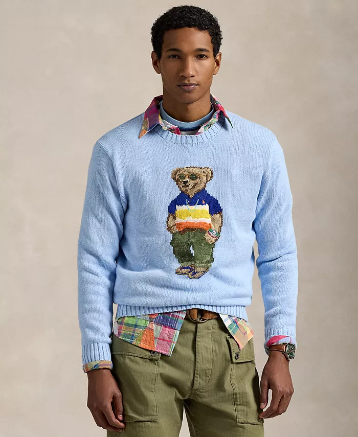 

Мужской хлопковый свитер Polo Bear Polo Ralph Lauren, синий