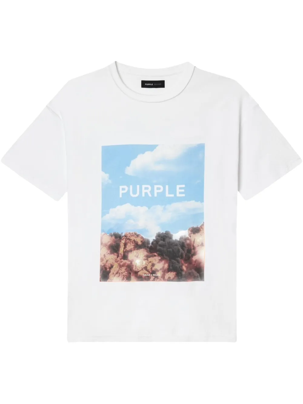 

Футболка с графическим принтом Purple Brand, белый