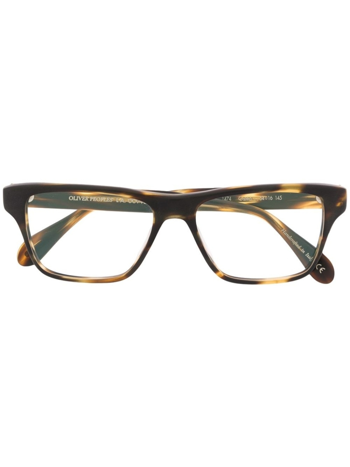 

Oliver Peoples очки Osten в круглой оправе, коричневый