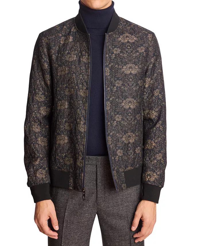 

Мужская куртка-бомбер Hyde с принтом Paisley & Gray, синий