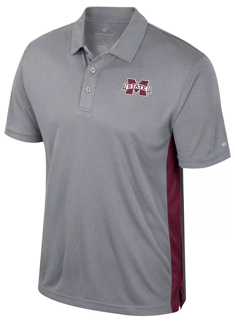 

Мужская футболка-поло Colosseum Mississippi State Bulldogs Heather Grey